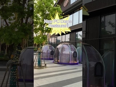 الدائمة الحرة 10x10 خيمة فقاعة شفافة البولي مقاومة للحرارة قبة خيمة