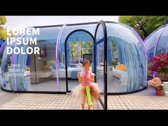 طول 7 م كوخ الإسكيمو Bubble Tent المضادة للضوضاء شفافة كوخ الإسكيمو خيمة