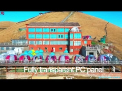 خيمة الفقاعات المرئية المحمولة للحماية من الأشعة فوق البنفسجية مع نظام الإضاءة