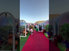 خيمة الفقاعات المرئية المحمولة للحماية من الأشعة فوق البنفسجية مع نظام الإضاءة