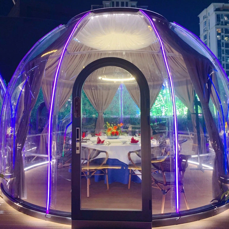 3m x 2.3m بيت القبة الواضحة خيمة الفقاعات مع الحفلات والأحداث